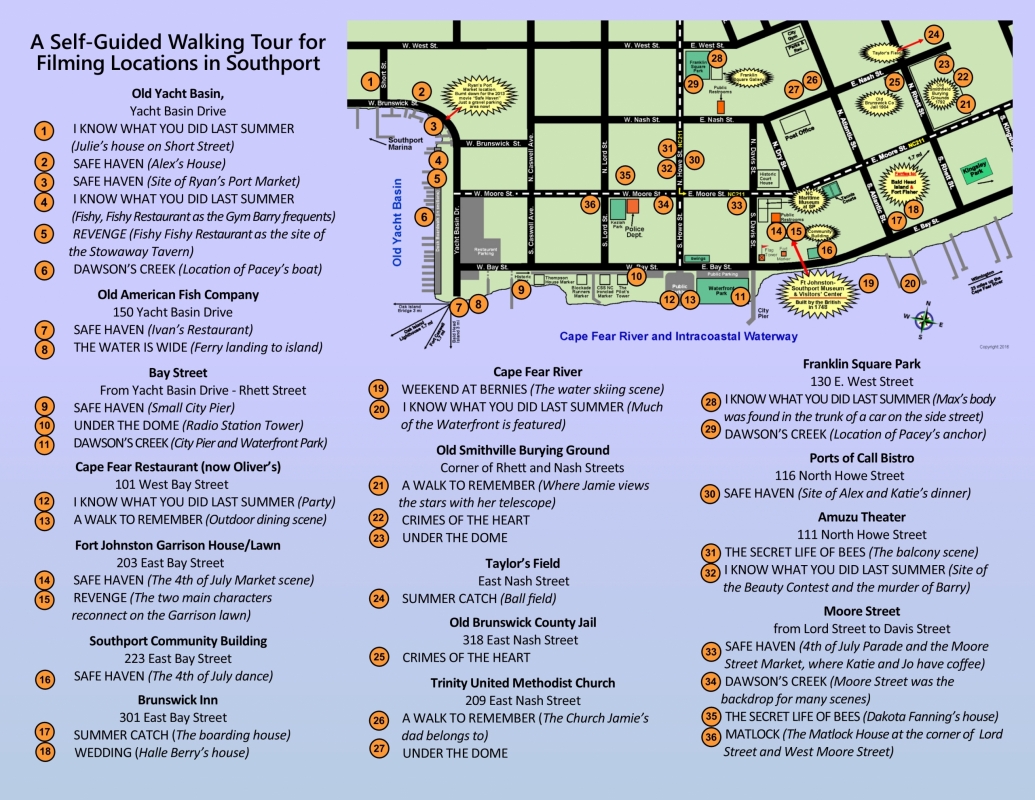 southport tourist park map